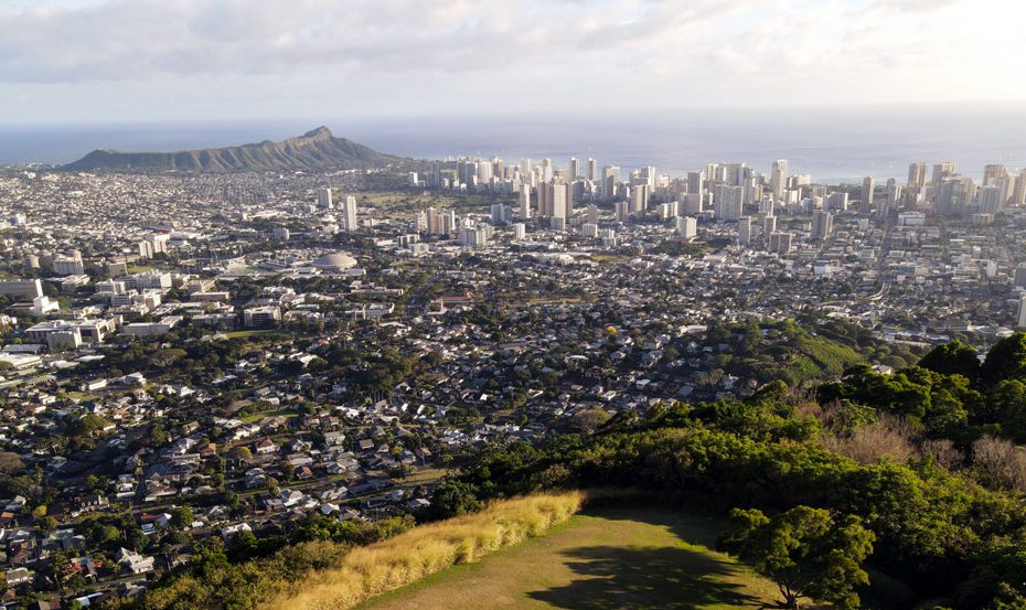 Oahu Aerial City Landscape